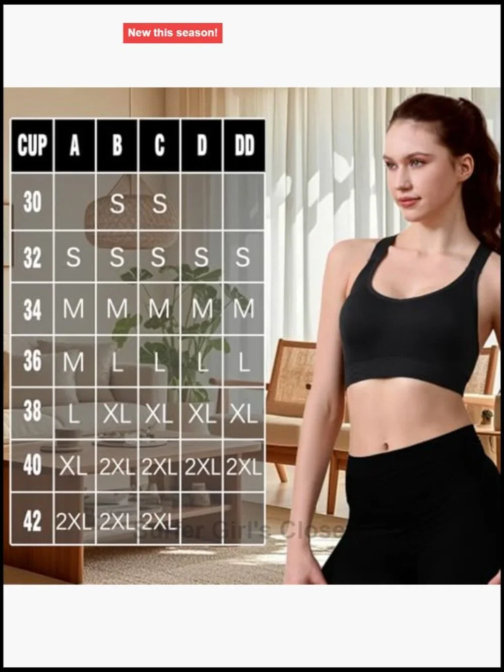 Women's Adjustable Racerback Sports Bra Pack Medium Impact Wirefree Full